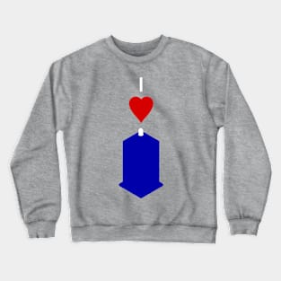 I heart TARDIS Crewneck Sweatshirt